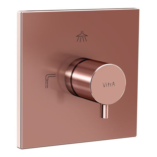 VitrA Root Square 3-Way Diverter | Soft Copper | A4338829EXP - Envy Bathrooms Ltd