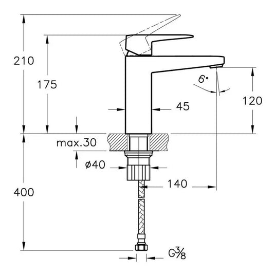 VitrA Root Square Basin Mixer - Soft Gold - A4273174VUK - Envy Bathrooms Ltd