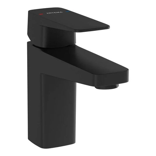 VitrA Root Square Compact Basin Mixer - Matt Black - A4273236VUK - Envy Bathrooms Ltd