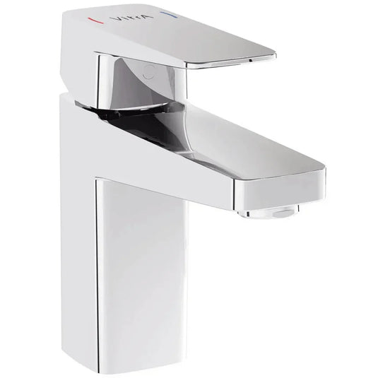 Vitra Root Square Single Lever Compact Basin Mixer Tap - Chrome - Envy Bathrooms Ltd