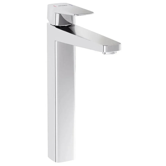 Vitra Root Square Single Lever Tall Basin Mixer Tap - Chrome - Envy Bathrooms Ltd