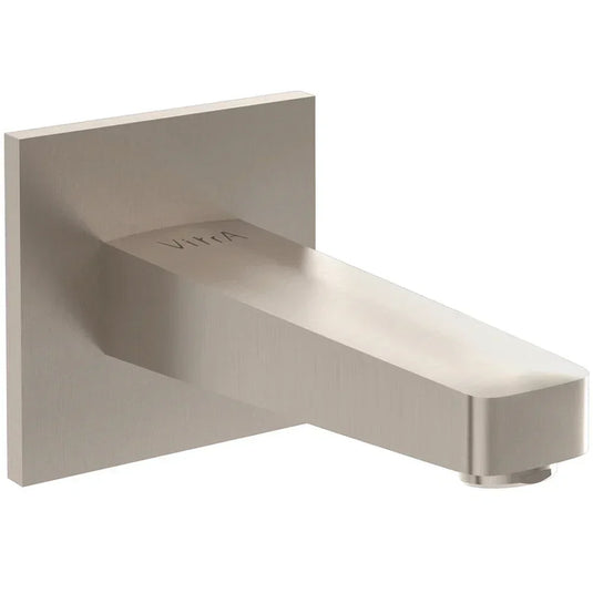 Vitra Root Square Wall Mounted Bath Spout - Brushed Nickel - Envy Bathrooms Ltd