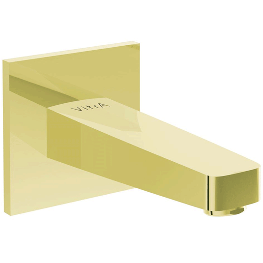 Vitra Root Square Wall Mounted Bath Spout - Gold - Envy Bathrooms Ltd