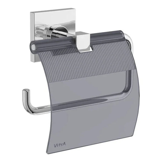 VitrA Root Toilet Roll Holder With Cover - Chrome - A44804 - Envy Bathrooms Ltd