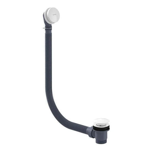 VitrA Round Bath Waste - White - 5704108 - Envy Bathrooms Ltd