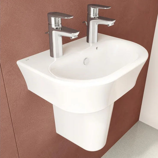 VitrA S20 450x350mm 2TH Basin Only - White - 5500L003-0022 - Envy Bathrooms Ltd