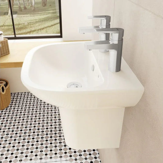 VitrA S20 500x415mm 2TH Basin Only - White - 5501L003-0022 - Envy Bathrooms Ltd