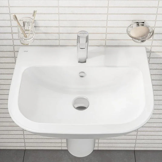 VitrA S20 550x440mm 1TH Basin Only - White - 5502L003-0999 - Envy Bathrooms Ltd