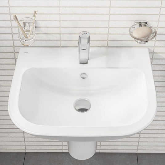 VitrA S20 550x440mm 1TH Basin Only - White - 5502L003-0999 - Envy Bathrooms Ltd