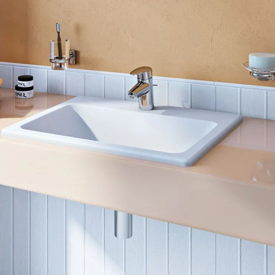 VitrA S20 550x455mm 1TH Countertop/Vessel Washbowl - White - 5465B003-0001 - Envy Bathrooms Ltd