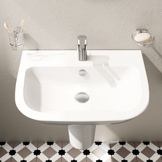 VitrA S20 595x455mm 1TH Basin Only - White - 5503L003-0999 - Envy Bathrooms Ltd