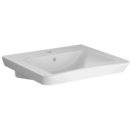 VitrA S20 600x545mm 1TH Basin w/Overflow - White - 5289B003-0001 - Envy Bathrooms Ltd