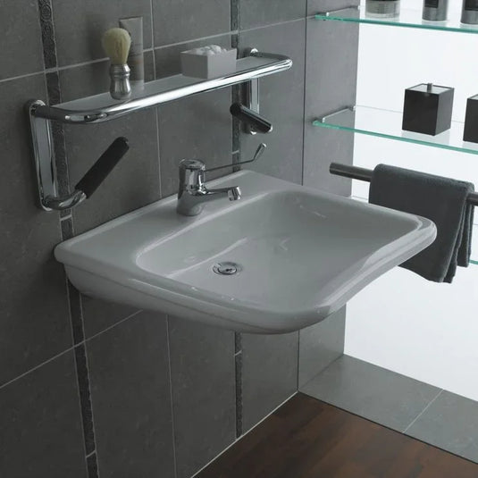 VitrA S20 600x545mm 1TH Basin w/Overflow - White - 5289B003-0001 - Envy Bathrooms Ltd
