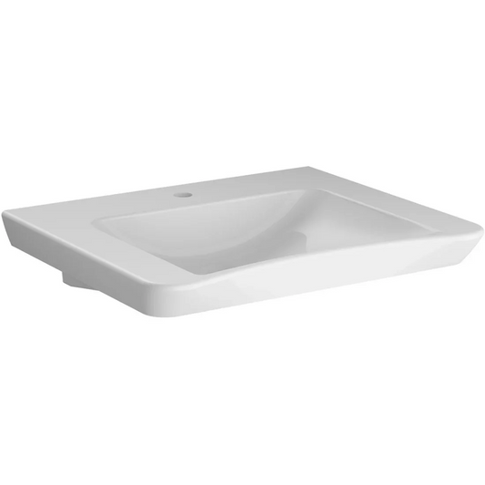 VitrA S20 650x560mm 1TH Basin (No Overflow) - White - 5291B003-0041 - Envy Bathrooms Ltd