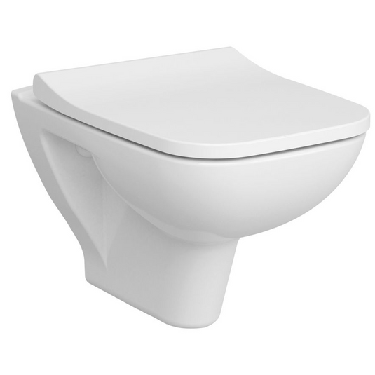 VitrA S20 Wall Hung Pan Only - White - 7508L003-0075 - Envy Bathrooms Ltd