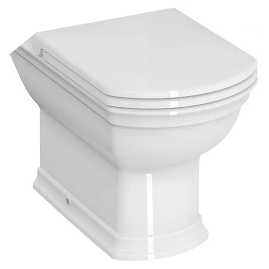 Vitra Serenada Open Back Closed Coupled Toilet Pan - White - Envy Bathrooms Ltd