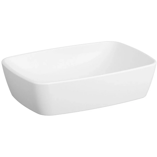 VitrA Shift 545x375mm 0TH Basin (No Overflow) - White - 7075B003-0016 - Envy Bathrooms Ltd