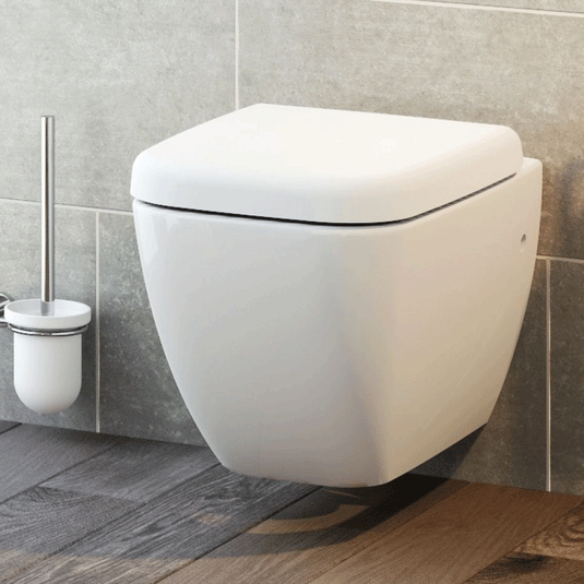 Vitra Shift Short Projection Wall Hung Toilet Pan - White - Envy Bathrooms Ltd