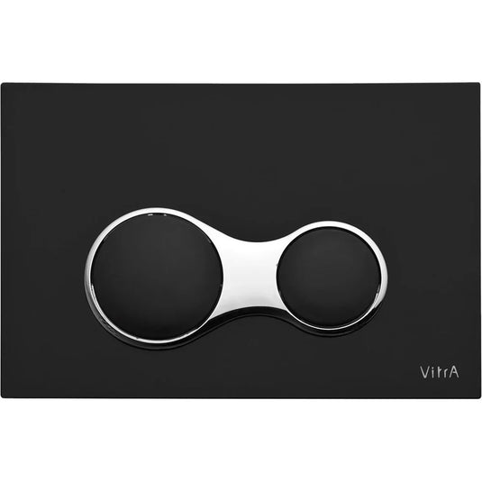 Vitra Sirius Mechanic Flush Plate - Matt Black - Envy Bathrooms Ltd