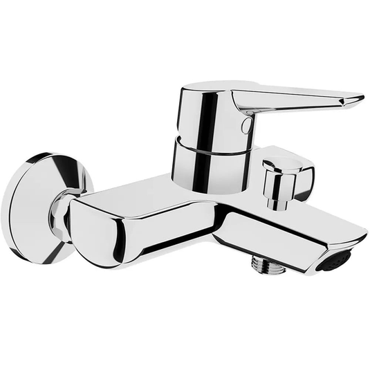 Vitra Solid S Bath Shower Mixer Tap - Single Lever - Chrome - Envy Bathrooms Ltd