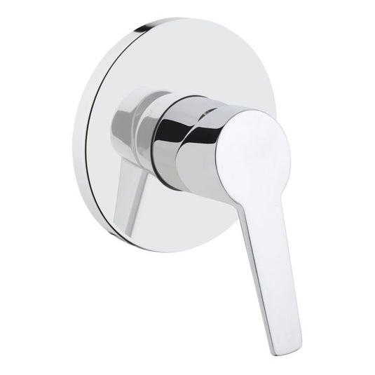 VitrA Solid S Wall Integrated Shower Mixer | Chrome | A42447EXP - Envy Bathrooms Ltd