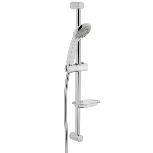 Vitra Solo C Slide Rail Kit with Attached Soap Dish - Chrome - Envy Bathrooms Ltd