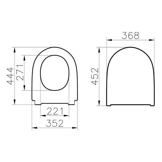 VitrA Sonic Flush Soft Close Wrap Toilet Seat - White - 230-003R009 - Envy Bathrooms Ltd