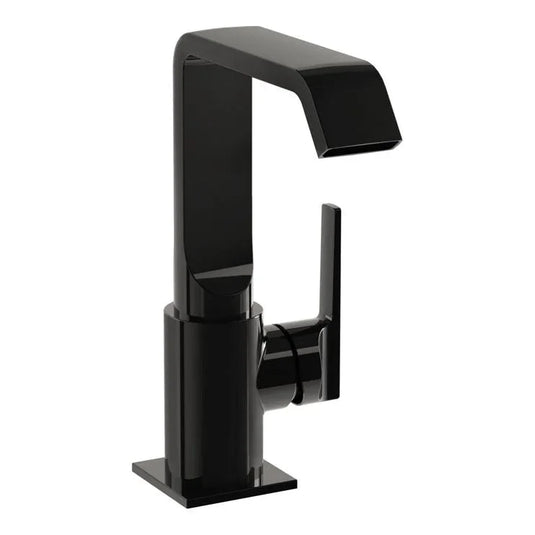 VitrA Suit Basin Mixer (Side Handle) - Gloss Black - A4261639 - Envy Bathrooms Ltd