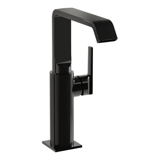 VitrA Suit Tall Basin Mixer (Side Handle) - Gloss Black - A4276539 - Envy Bathrooms Ltd