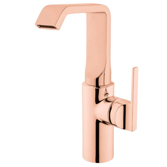 Vitra Suit U Tall Monobloc Basin Mixer Tap - Side Handle - Copper - Envy Bathrooms Ltd