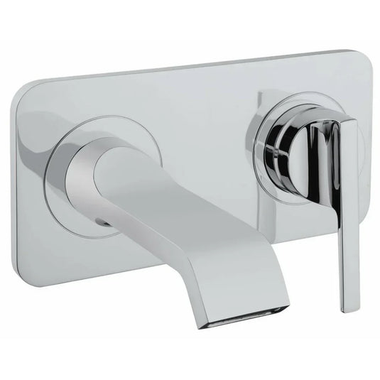 Vitra Suit U Wall Mounted Basin Mixer Tap - Single Handle - Chrome - Envy Bathrooms Ltd