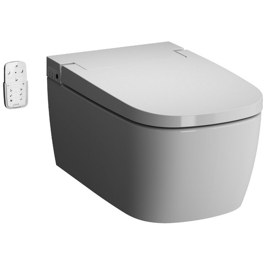 VitrA V-Care Comfort Rimless Shower Toilet - White - 5674B003-6104 - Envy Bathrooms Ltd