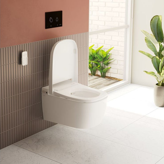 VitrA V-Care Essential Rimless Shower Toilet - White - 5674B003-6103 - Envy Bathrooms Ltd