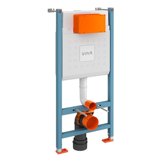 VitrA V-Fix Core WH 12cm 2.5/4L WC Frame & Cistern - 732-5805-02 - Envy Bathrooms Ltd