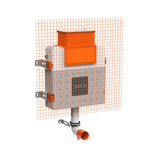 VitrA V-Fix Prime Reduced Height (98cm) Back to Wall 3/6L Concealed Cistern - 761-1745-01UK - Envy Bathrooms Ltd