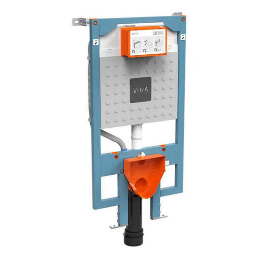 VitrA V-Fix Prime WH WC Frame & 8cm 2.5/4L Cistern (Floor/Wall Fix & Electric Connection) - 768-5800-02 - Envy Bathrooms Ltd