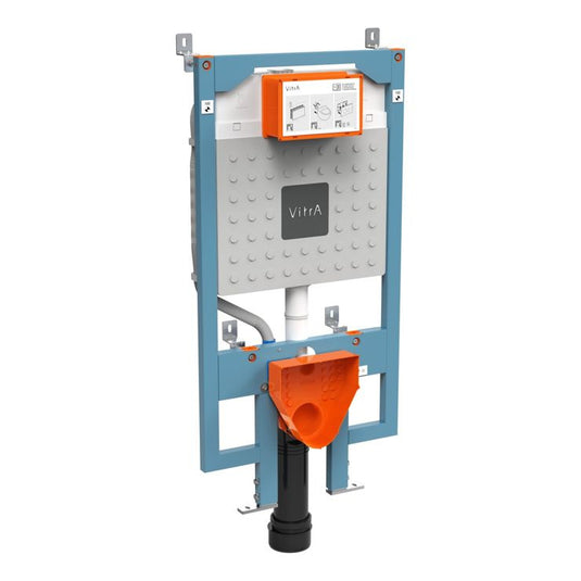 VitrA V-Fix Prime WH WC Frame & 8cm 3/6L Cistern (Floor/Wall Fix & Electric Connection) - 768-5800-01 - Envy Bathrooms Ltd