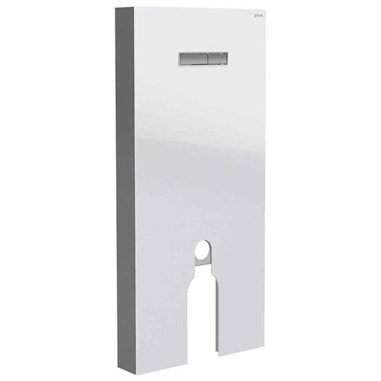 Vitra Vitrus Glass Covered Concealed Cistern 3/6 Litre for Back to Wall Toilet - White - Envy Bathrooms Ltd