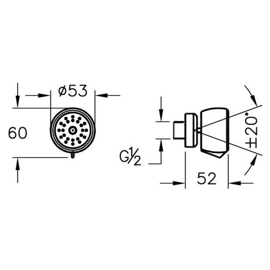 VitrA Water Jet | Chrome | A45522EXP - Envy Bathrooms Ltd