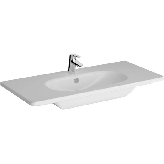 VitrA Zentrum 1005x470mm 1TH Vanity Basin w/Overflow - White - 7794B003-0001 - Envy Bathrooms Ltd