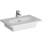 VitrA Zentrum 605x390mm 1TH Vanity Basin With Overflow | White | 7790B003-0001