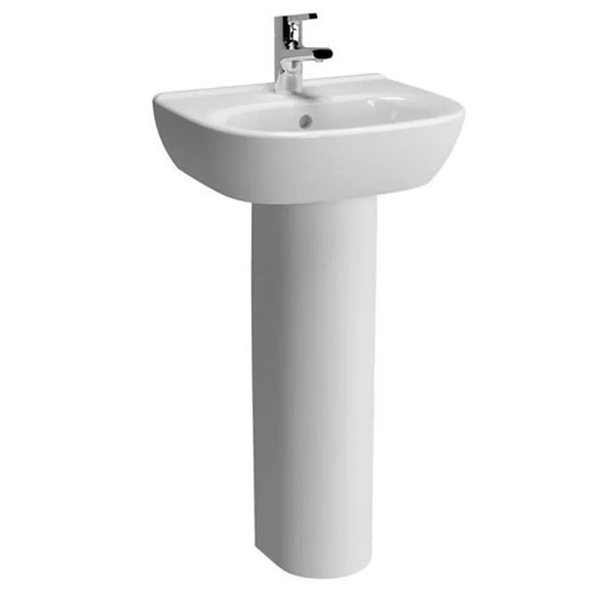 Vitra Zentrum Wall Hung Basin 450mm Wide - 1 Tap Hole - Envy Bathrooms Ltd